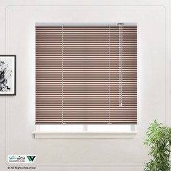 پرده کرکره فلزی 2.5 سانتی‌متر ساده کد 25118