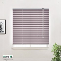 پرده کرکره فلزی 2.5 سانتی‌متر ساده کد 25141