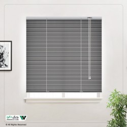 پرده کرکره فلزی 2.5 سانتی‌متر طرح دار کد 25164