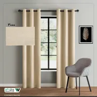 پرده هازان کرم 1.5 در 2.8 متر کد b3000