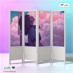 پاراوان چاپی آسمان و دختر کد 9006