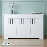 کاور رادیاتور طرح دو قاب و سه قاب رنگ سفید