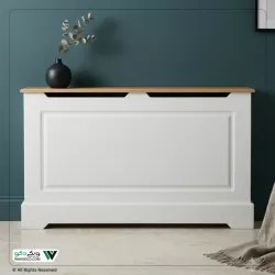 کاور رادیاتور طرح تک قاب سفید گردویی