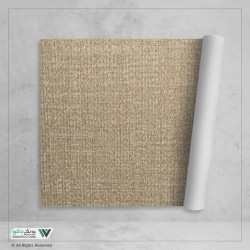 کاغذ دیواری طرح بافت گونی دار قهوه‌ای کد cr-10162