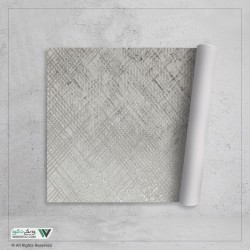 کاغذ دیواری نقره‌ای مینیمال کد cl-52104