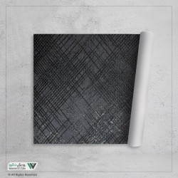 کاغذ دیواری انتزاعی مشکی طلایی کد cl-52106