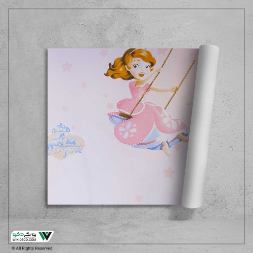 کاغذ دیواری دخترانه صورتی کد G21263 کاغذ دیواری دخترانه صورتی کد G21263