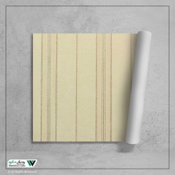 کاغذ دیواری راه راه کلاسیک کرم طلایی کد LD850602 کاغذ دیواری راه راه کلاسیک کرم طلایی کد LD850602