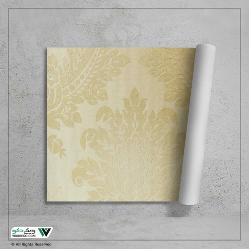 کاغذ دیواری داماسک کرم طلایی کد BW12102 کاغذ دیواری داماسک کرم طلایی کد BW12102