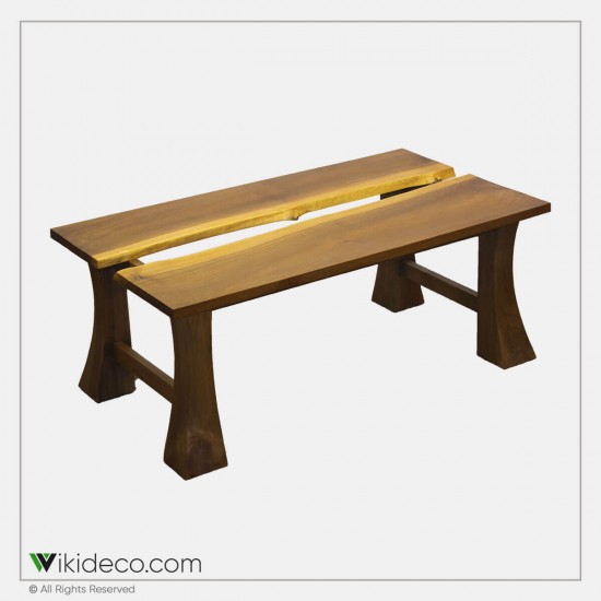 میز چوبی دو تکه ساخته شده از چوب گردو سیاه کد DA13