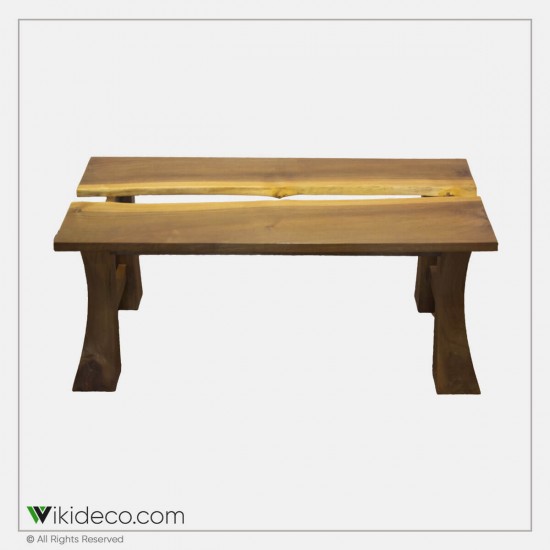 میز چوبی دو تکه ساخته شده از چوب گردو سیاه کد DA13